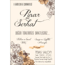 Ekonomik Düğün Davetiyesi